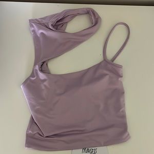 Princess polly asymmetrical purple top